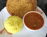 A picture of step 3 of Besan kadhi.