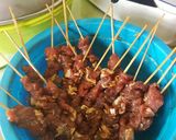 Foto langkah ke 4 dari resep Sate kerbau bumbu dendeng + sambel kacang endeeeees 😗😋.