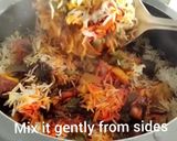 A picture of step 7 of Paneer Biryani in pressure cooker.
