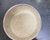 A picture of step 1 of Sabudana mixture/Sago mixture.