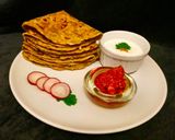 A picture of step 6 of Doodhi Thepala (bottle gourd paratha/indian flat bread).