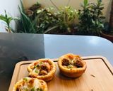 A picture of step 5 of Mini Pizza Tarts.