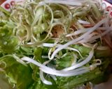 Hình bước làm 1 của món Gỏi hoa chuối bào trộn bò