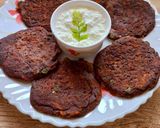 A picture of step 4 of Ragi flour pan cake.