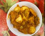 A picture of step 3 of Arbi masala.