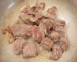 A picture of step 2 of Chef Zee's Carne Frita (Dominican fried beef).