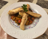 Foto del paso 9 de la receta: Pechugas de pollo a la plancha con panache de verduras