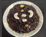 A picture of step 8 of Kuvuni rice payasam.