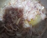 A picture of step 1 of Aloo gosht.