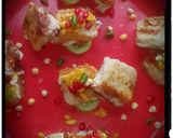 A picture of step 5 of Fried bread dhokla.