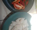 Foto langkah ke 3 dari resep Cumi cumi oseng tahu.