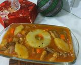 A picture of step 7 of Grilled pineapple chicken with vegetables.