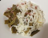 Foto del paso 2 de la receta Noodles de arroz salteados con judías verdes y jamón