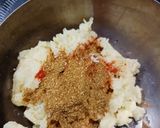 A picture of step 2 of Jowar (Barley) Wraps with Tandoori mayonnaise.
