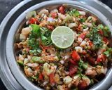 A picture of step 7 of Whole Green Moong sprouts vegetables salad.