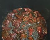 A picture of step 3 of Korean style glazed beef.