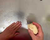 A picture of step 4 of Onion Bread (How to make super easy thinnest dough no-rolling pin).