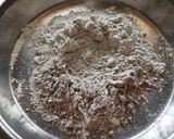 A picture of step 1 of Bajra Bhakri with seasome seeds.