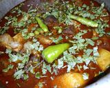 A picture of step 11 of Aloo Gosht.