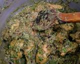 A picture of step 7 of Green masala biryani....