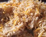 A picture of step 4 of Desi Pulao.