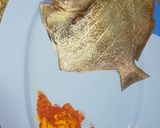 A picture of step 1 of Meen pollichathu/ Fish fried in banana leaf wrap.