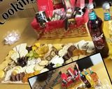 A picture of step 2 of 🧀🥓🍇🍪🍊🌰🍹Charcuterie Board(cheese board)🧀🥓🍇🍪🍊🌰🍹.