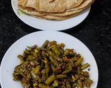 A picture of step 4 of Cluster beans sabji.