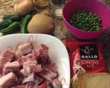 Foto del paso 1 de la receta: Cintas con costillas