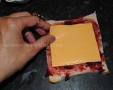 A picture of step 3 of Monte Cristo sandwich.