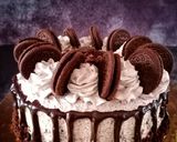 A picture of step 8 of Chocolate Oreo Cake.