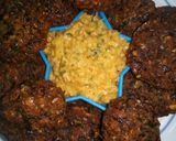 A picture of step 4 of Bhajia za kunde (cowpeas).