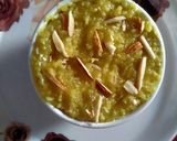 A picture of step 5 of Badam Halwa.