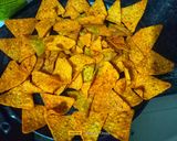 A picture of step 7 of Homemade Doritos Chips With Cheese Sauce & Salsa.
