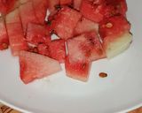 A picture of step 1 of Water melon juice.