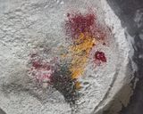 A picture of step 1 of Manchurian masala mini khakhra.
