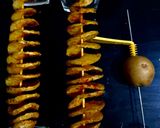 A picture of step 5 of Potato spirals.