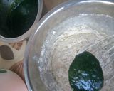 A picture of step 5 of Palak Paneer roll.