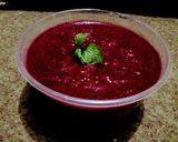 A picture of step 2 of Mint Flavoured Beet Smoothie.