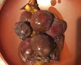 Une image de l'étape 1 de Compote de pêches de vigne et prunes d ente.