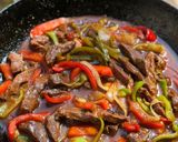 A picture of step 5 of Beijing beef.