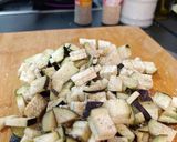 Foto del paso 4 de la receta: Milhojas de berenjena con solomillo queso y cama de verduras