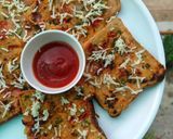 A picture of step 9 of Eggless french toast semolina toast.