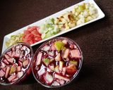 A picture of step 5 of Zobo fruits punch.