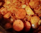 A picture of step 5 of "Irish" stew (vegan).