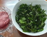 Hình bước làm 1 của món Cháo bò tía tô giải cảm mùa mưa