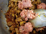 Arroz especial de Mollejas y chorizos de la casa