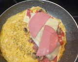 Gombás tortilla omlett recept fázis 4 fotója