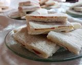 Foto del paso 23 de la receta: 🥪 Sándwiches de miga - variedad 🥪 Queso roquefort, atún, tomate, huevo, ananá, cantimpalo, jamón