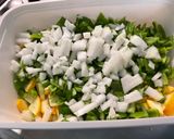 Une image de l'étape 10 de Courgettes jaunes, tomate noire et poivrons verts aux épices.